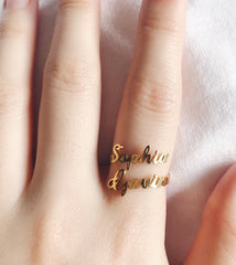 Personalized Name Ring
